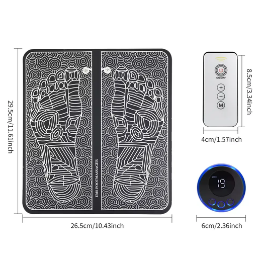 RelaxPro Foot Massager Mat (Black)